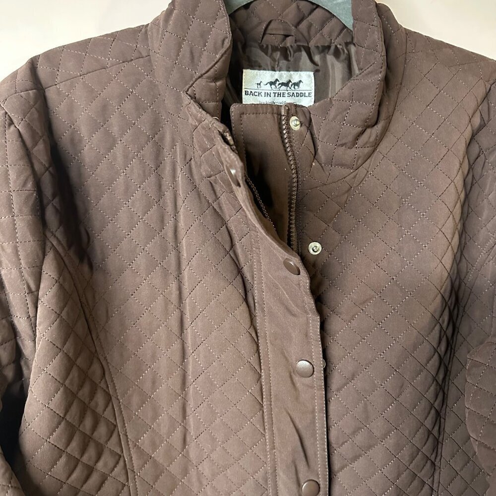 Back From The Saddle Women’s XL Lightweight Jacket Brown Western Cowgirl Utility - Picture 2 of 10